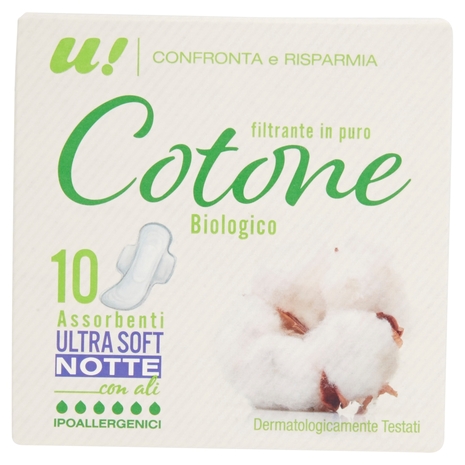 ASSORBENTI ULTRA SOFT NOTTE in Cotone Biologico U! Confronta e Risparmia